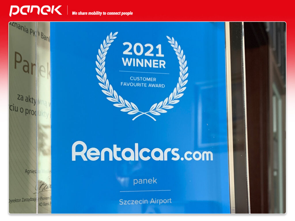 PANEK Rent a Car wins the Customer Favourite Award iPanek